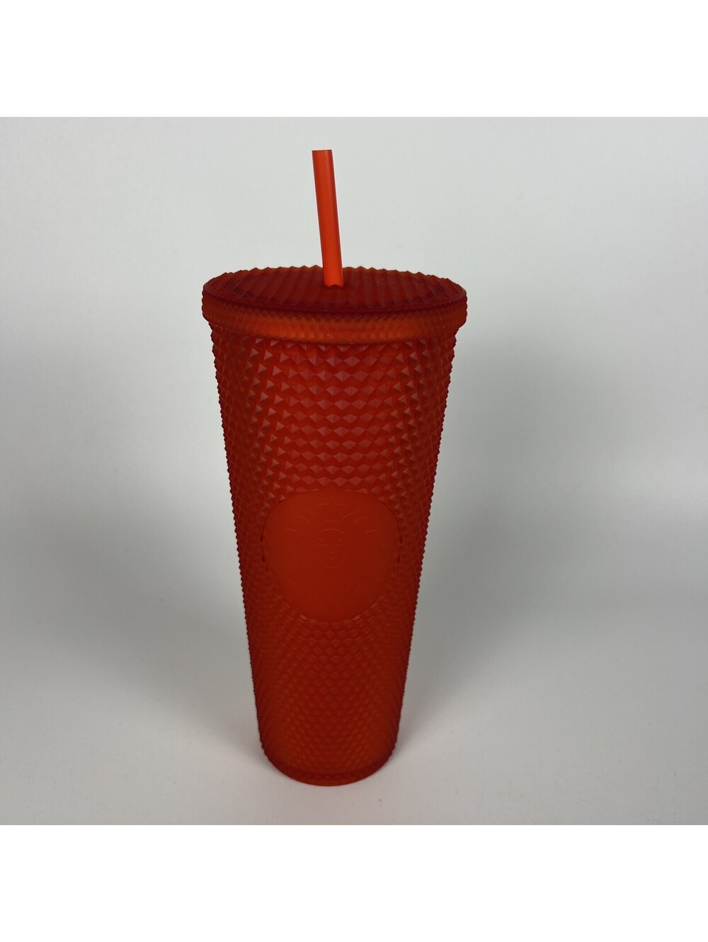Starbucks Red Matte Soft Touch Studded 24 Oz Tumbler Venti Straw Cold Cup